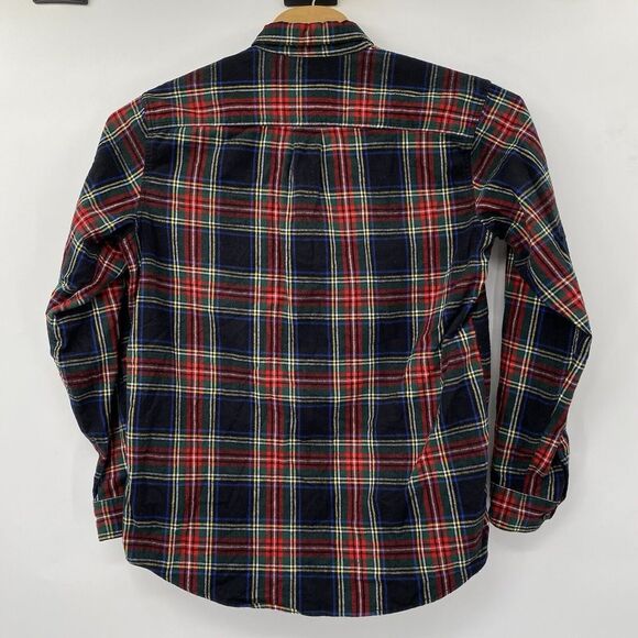 L.L. Bean Traditional Fit Men's Med MultiColor Plaid Long Sleeve Flannel Shirt - Picture 3 of 5